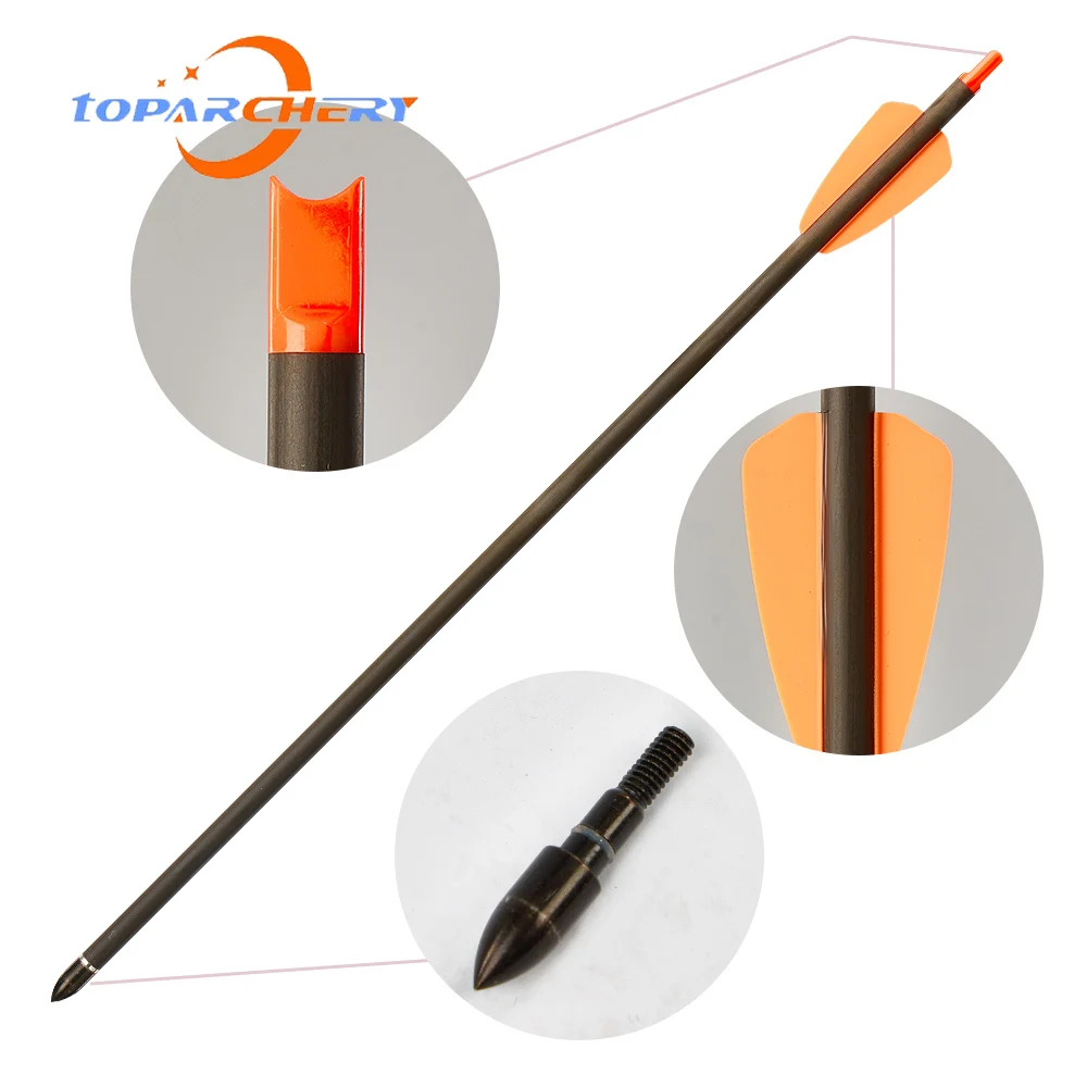 Hot Sale 15 Inch 6Pcs/12Pcs/24Pcs Huntingdoor Hunting Orange Feather Pure Carbon Arrow Door Outdoor Archery Shooting Arrow
Hot Sale 15 Inch 6Pcs/12Pcs/24Pcs Huntingdoor Hunting Orange Feather Pure Carbon Arrow Door Outdoor Archery Shooting Arrow