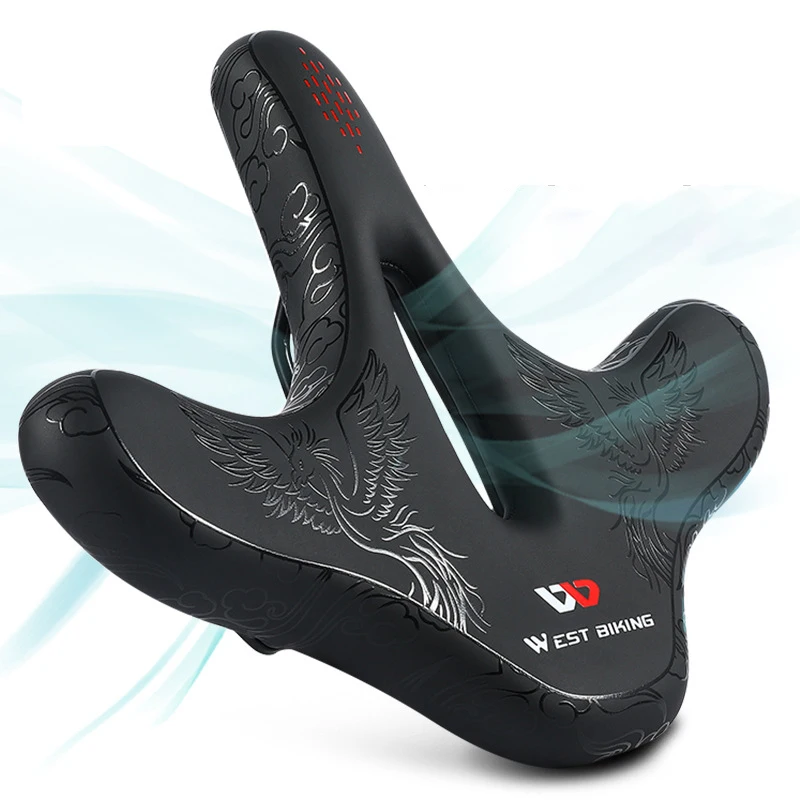 PU Leather Widen Ergonomic Bicycle Saddle Comfortable Cushion Pad MTB Road Bike Saddle Breathable Shockproof Cycling Seat Parts
PU Leather Widen Ergonomic Bicycle Saddle Comfortable Cushion Pad MTB Road Bike Saddle Breathable Shockproof Cycling Seat Parts