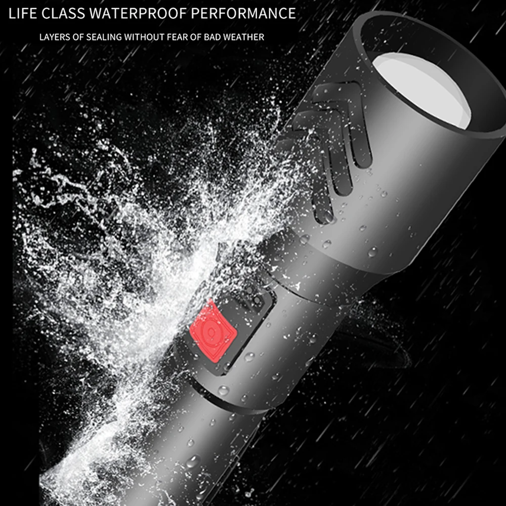 XHP50.2 LED Torch LED lamp beads Led flashlight camping Stylish adjustable 5 Modes waterproof Built-in battery USB Rechargable
XHP50.2 LED Torch LED lamp beads Led flashlight camping Stylish adjustable 5 Modes waterproof Built-in battery USB Rechargable