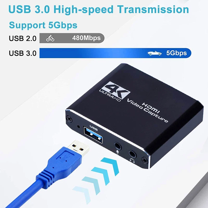 Video Capture Card for Live Streaming 1080P 4K USB3.0 HDMI Video Capture Card Switch Game for PS4 Xbox Recording Box
Video Capture Card for Live Streaming 1080P 4K USB3.0 HDMI Video Capture Card Switch Game for PS4 Xbox Recording Box