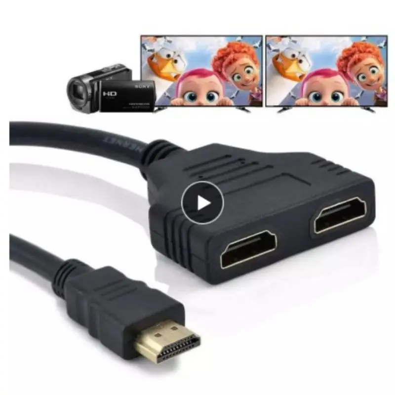 1080P HDMI-compatible Splitter Male To Female Cable Adapter Converter HDTV 1 Input 2 Output 2-port HDMI-compatible Switch Parts
1080P HDMI-compatible Splitter Male To Female Cable Adapter Converter HDTV 1 Input 2 Output 2-port HDMI-compatible Switch Parts