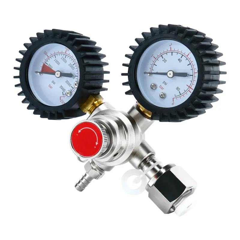 CO2 Gas Bottle Regulator Carbon Dioxide CO2 Regulators Pressure Reducer For Beverage Beer W21.8 Double Gauge Regulator
CO2 Gas Bottle Regulator Carbon Dioxide CO2 Regulators Pressure Reducer For Beverage Beer W21.8 Double Gauge Regulator