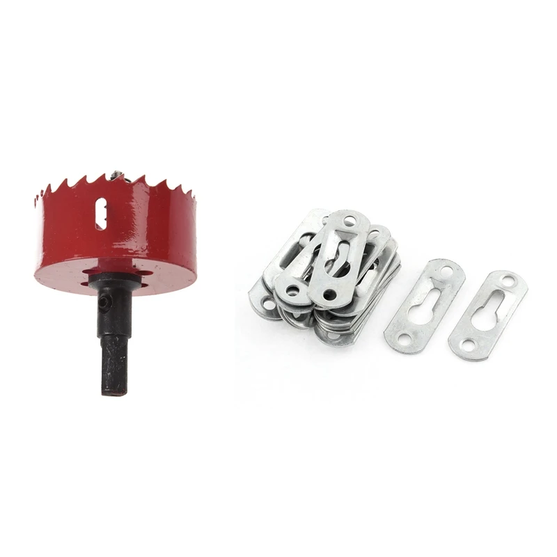 Wood Cutting 60Mm Diameter Hole Saw Tool With 17PCS 10 Mm Diameter Glass Mirror Picture Metal Hanging Plate Bracket
Wood Cutting 60Mm Diameter Hole Saw Tool With 17PCS 10 Mm Diameter Glass Mirror Picture Metal Hanging Plate Bracket