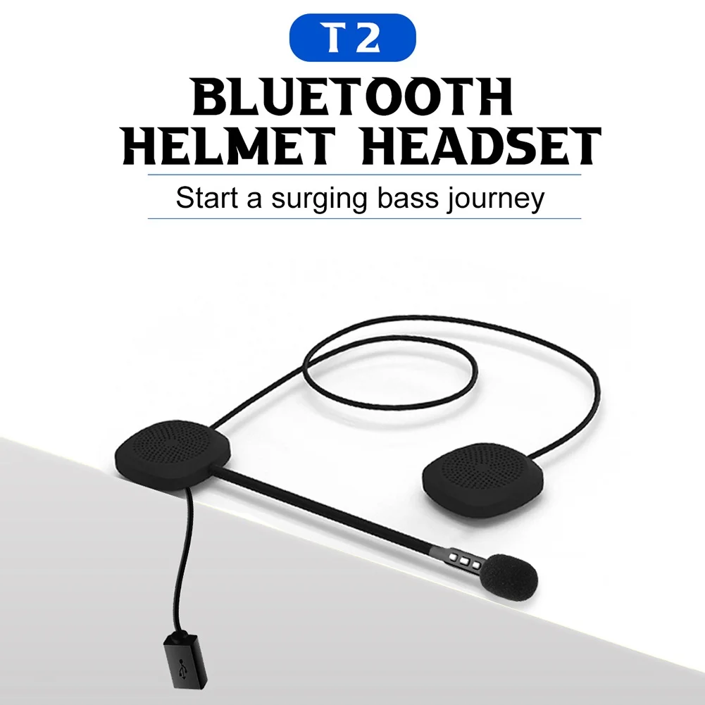

Беспроводные наушники для мотоциклетного шлема T2, Bluetooth V5.0, стерео динамик с кнопками, наушники для мотоцикла, MP3 динамик, гарнитура для шлем...