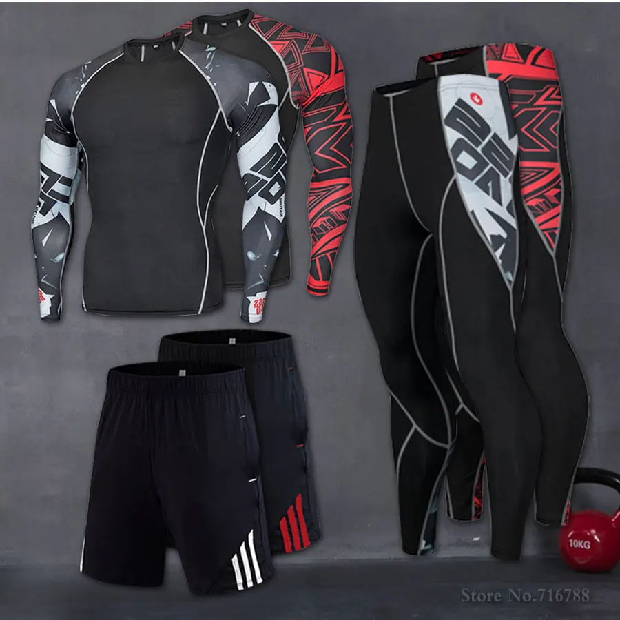 Exercise Sets Men Long Sleeve T Shirt+pants Sports Training Quick Dry Clothes Fitness Gym Compression Suit Running Two Piece Set
Exercise Sets Men Long Sleeve T Shirt+pants Sports Training Quick Dry Clothes Fitness Gym Compression Suit Running Two Piece Set
