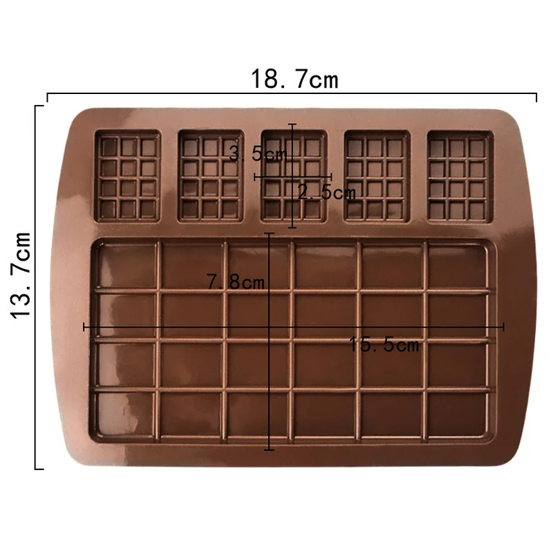 Silicone Waffle Mold, Chocolate, Fondant, Pastry, Candy Bar, Cake Mode, Decorating, Kitchen Baking Accessories
Silicone Waffle Mold, Chocolate, Fondant, Pastry, Candy Bar, Cake Mode, Decorating, Kitchen Baking Accessories