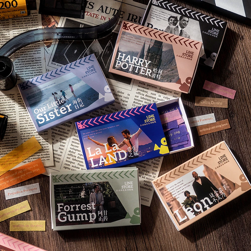 Journamm 60pcs/pack Movie Lines Material Stickers DIY Scrapbooking Diary Deco Junk Journal Stationery Ins Style Letters Stickers
Journamm 60pcs/pack Movie Lines Material Stickers DIY Scrapbooking Diary Deco Junk Journal Stationery Ins Style Letters Stickers