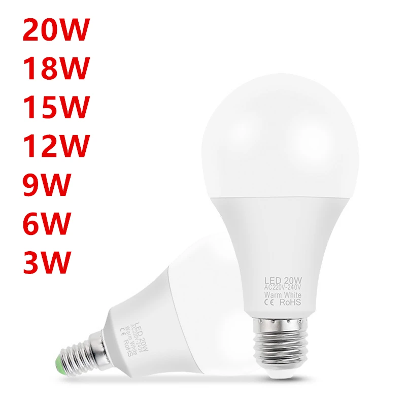 10PCS LED lamp E14 E27 AC 220V LED bulb Light LED Spotlight Table lamp 3W 6W 9W 12W 15W 18W 20W
10PCS LED lamp E14 E27 AC 220V LED bulb Light LED Spotlight Table lamp 3W 6W 9W 12W 15W 18W 20W
