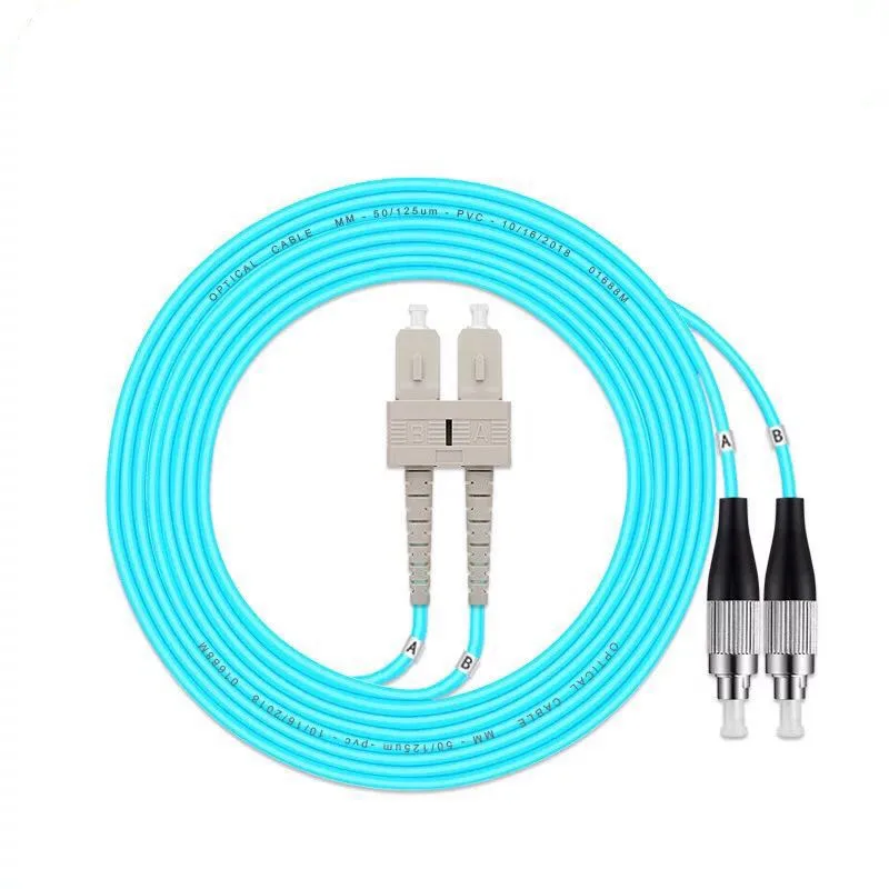 5pcs SC/UPC-FC/UPC OM3 Multimode Fiber Patch cord Duplex MM Jumper Cable,PVC Jacket,.Length or Connector can be customized
5pcs SC/UPC-FC/UPC OM3 Multimode Fiber Patch cord Duplex MM Jumper Cable,PVC Jacket,.Length or Connector can be customized