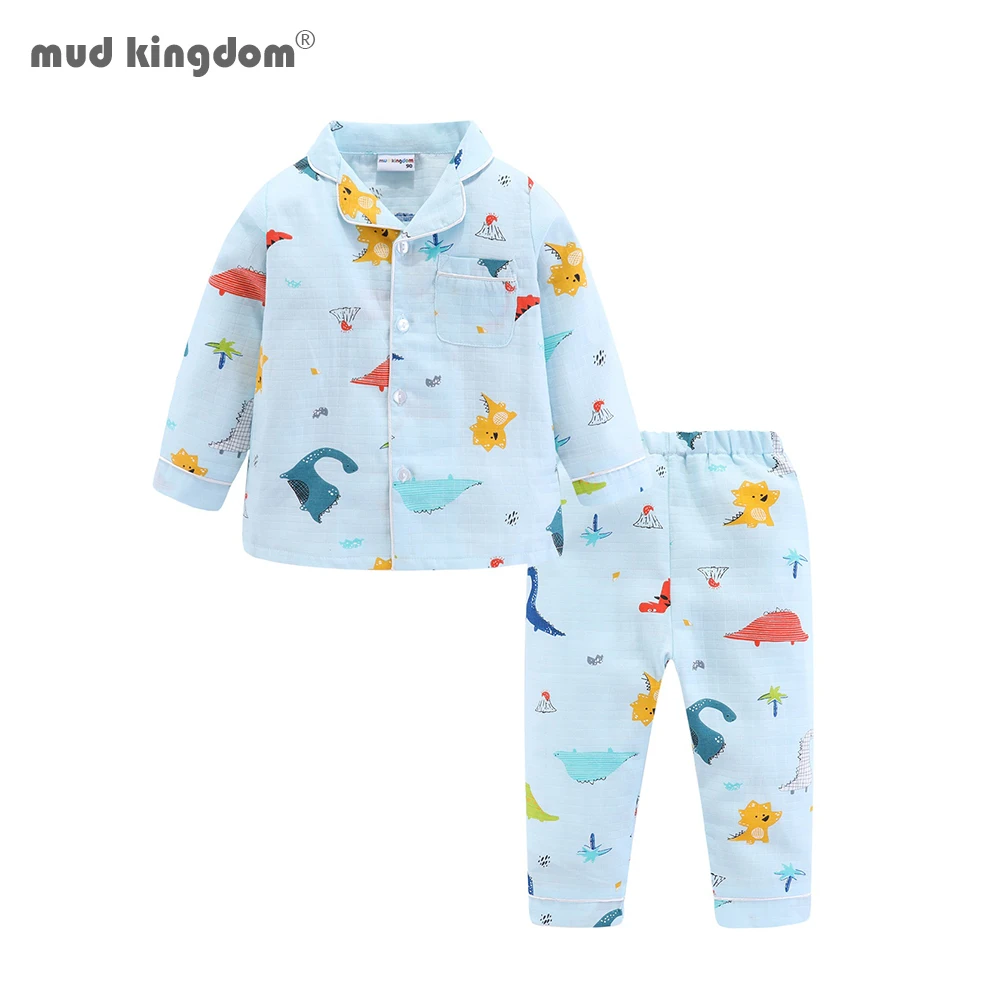 Mudkingdom Cartoon Boys Pajamas Set Turn-Down Collar Boys Pajama Suit Long Sleeve Boy Dinosaur Jammies Kids Sleepwear Suit
Mudkingdom Cartoon Boys Pajamas Set Turn-Down Collar Boys Pajama Suit Long Sleeve Boy Dinosaur Jammies Kids Sleepwear Suit