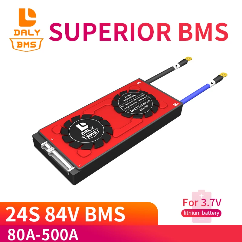 Daly Bms 24S 84V Li-ion 80A 100A 120A 500A 12.6V 18650 Lithium Battery Protection Board with Balanced Version for Drill Current
Daly Bms 24S 84V Li-ion 80A 100A 120A 500A 12.6V 18650 Lithium Battery Protection Board with Balanced Version for Drill Current