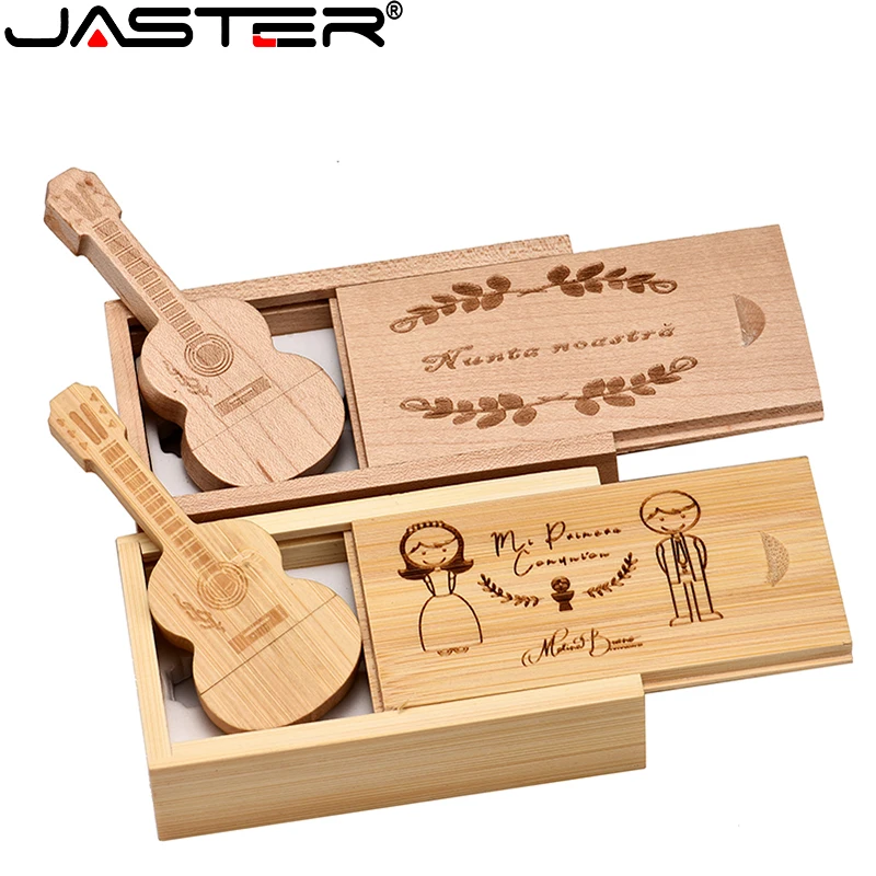 USB-флеш-накопитель JASTER деревянная гитара и бамбуковая USB 2 0 4 ГБ/8 ГБ/16 ГБ/32 ГБ/64 ГБ |