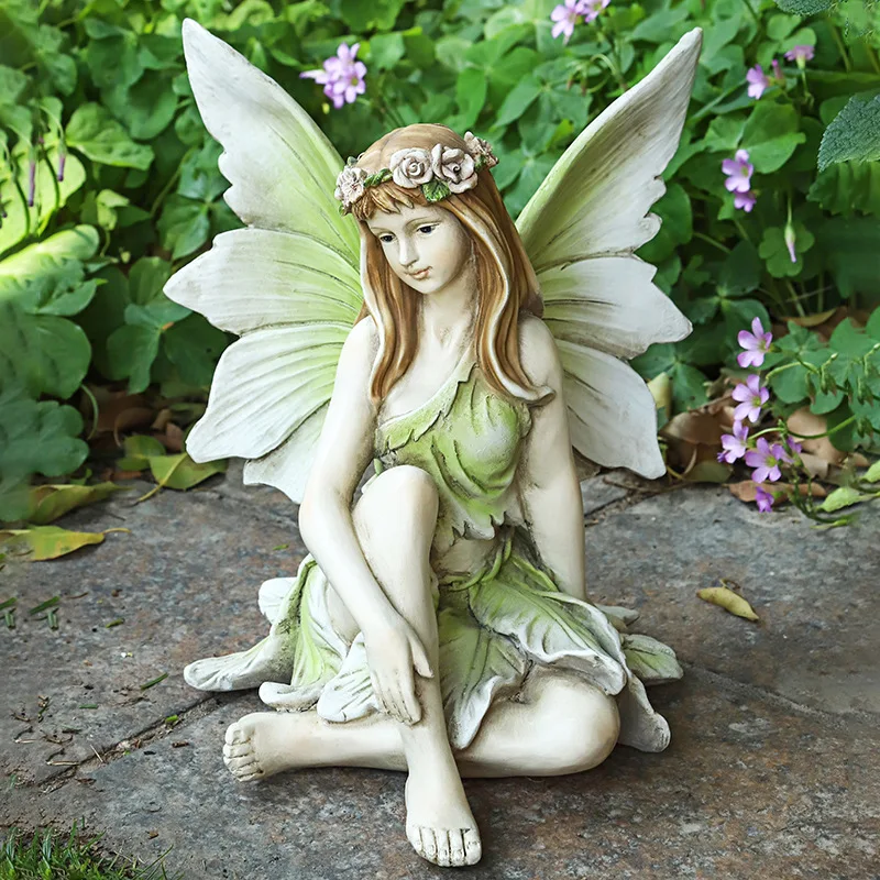 European-style Fashion Small Ornaments Pastoral Girl Flower Fairy Furnishings Home Garden Villa Decoration Craft Resin Sculpture
European-style Fashion Small Ornaments Pastoral Girl Flower Fairy Furnishings Home Garden Villa Decoration Craft Resin Sculpture