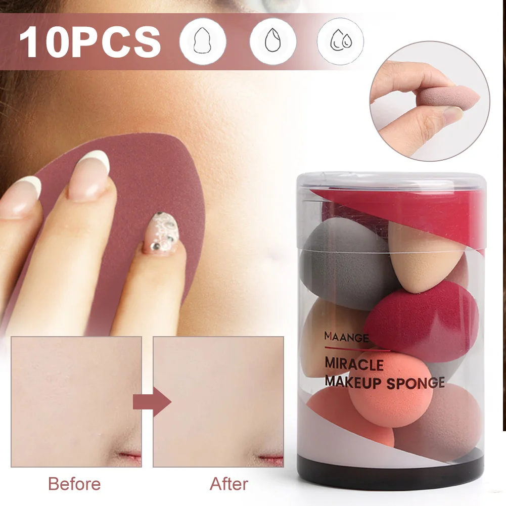 10Pcs Soft Mix Color Makeup Sponge Face Beauty Cosmetic Powder Puff For Foundation Cream Concealer Make Up Blender Tools
10Pcs Soft Mix Color Makeup Sponge Face Beauty Cosmetic Powder Puff For Foundation Cream Concealer Make Up Blender Tools