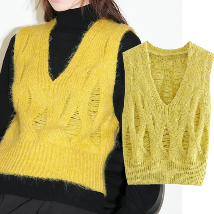Elmsk England Sweaters Women Style Ins Fashion Bloger Vintage Twisted Vest Women Winter Solid V-neck Sleeveless Tank Tops
Elmsk England Sweaters Women Style Ins Fashion Bloger Vintage Twisted Vest Women Winter Solid V-neck Sleeveless Tank Tops