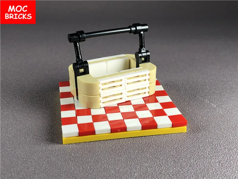5 компл./лот кубики MOC игрушка "сделай сам" красная и белая клетка коврик для