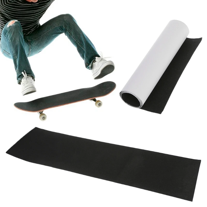 

Горячий продавать 83*23 см профессиональный черный скейтборд палуба наждачная бумага ручка лента доска для катания на коньках длинный скейтб...