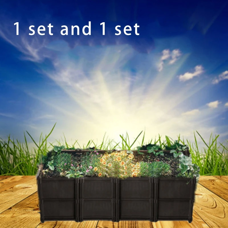Hot Sale Balcony Flower Box Vegetable Planting Box Outdoor Three-Dimensional Creative Combination Large Flower Box Vegetable Box 
Hot Sale Balcony Flower Box Vegetable Planting Box Outdoor Three-Dimensional Creative Combination Large Flower Box Vegetable Box