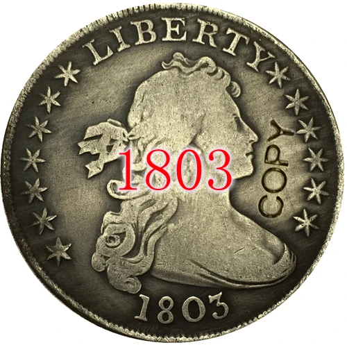 США 1803 драпированный бюст фотомонеты 
США 1803 драпированный бюст фотомонеты