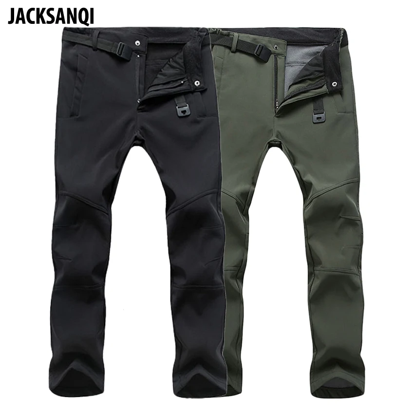 JACKSANQI Men's Pants Winter Softshell Fleece Thick Outdoor Waterproof Hiking Camping Trekking Skiing Male Sport Trousers RA279
JACKSANQI Men's Pants Winter Softshell Fleece Thick Outdoor Waterproof Hiking Camping Trekking Skiing Male Sport Trousers RA279