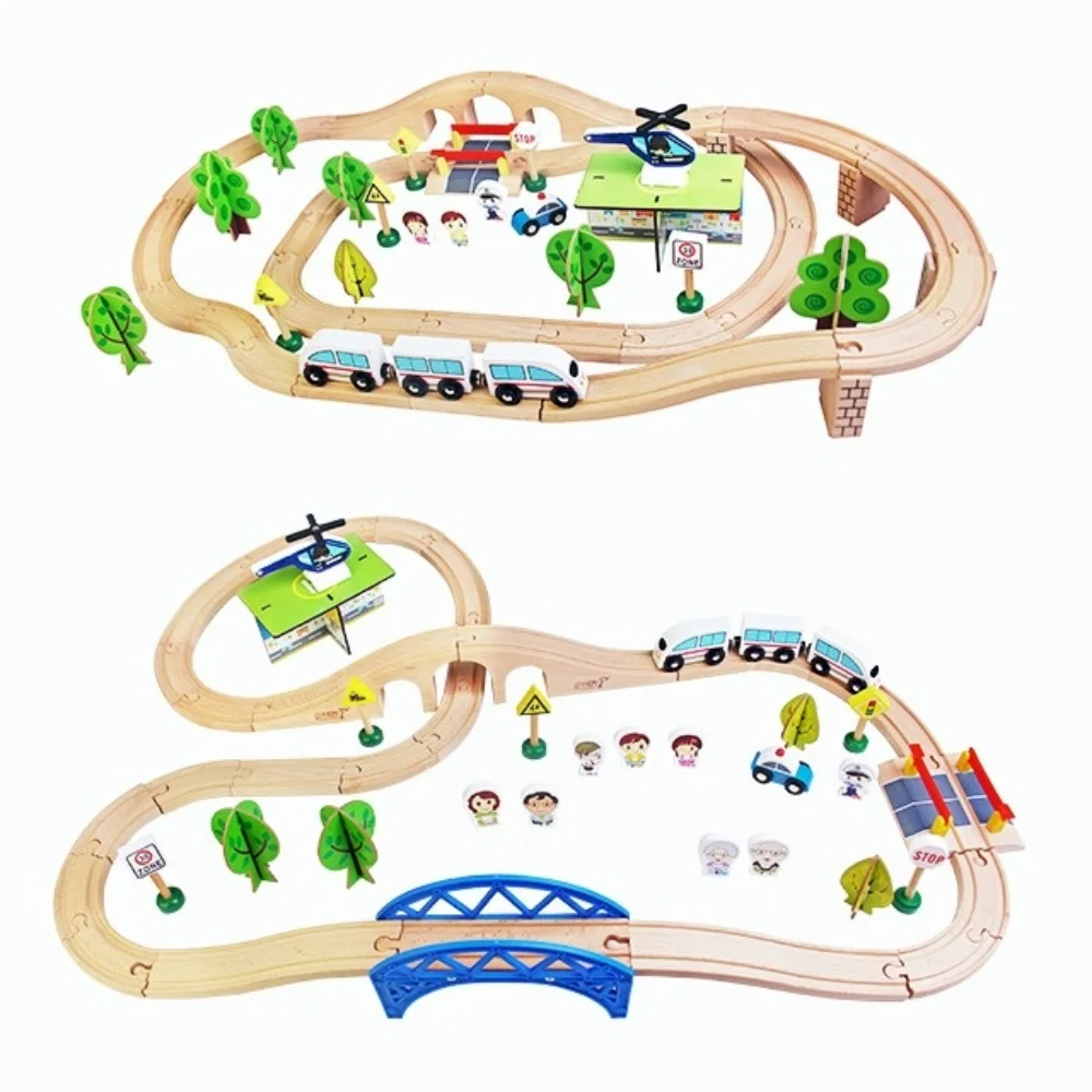 Children's Wooden Railway Train Track Expansion Set Toy Assembly Exercise Hands-on Ability
Children's Wooden Railway Train Track Expansion Set Toy Assembly Exercise Hands-on Ability