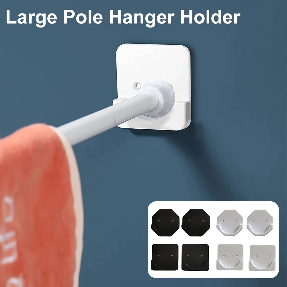 2Pcs Shower Curtain Rod Mount Holder Adhesive No Drilling Tension Rod Mount Retainer Bathroom Accessories White/Black
2Pcs Shower Curtain Rod Mount Holder Adhesive No Drilling Tension Rod Mount Retainer Bathroom Accessories White/Black