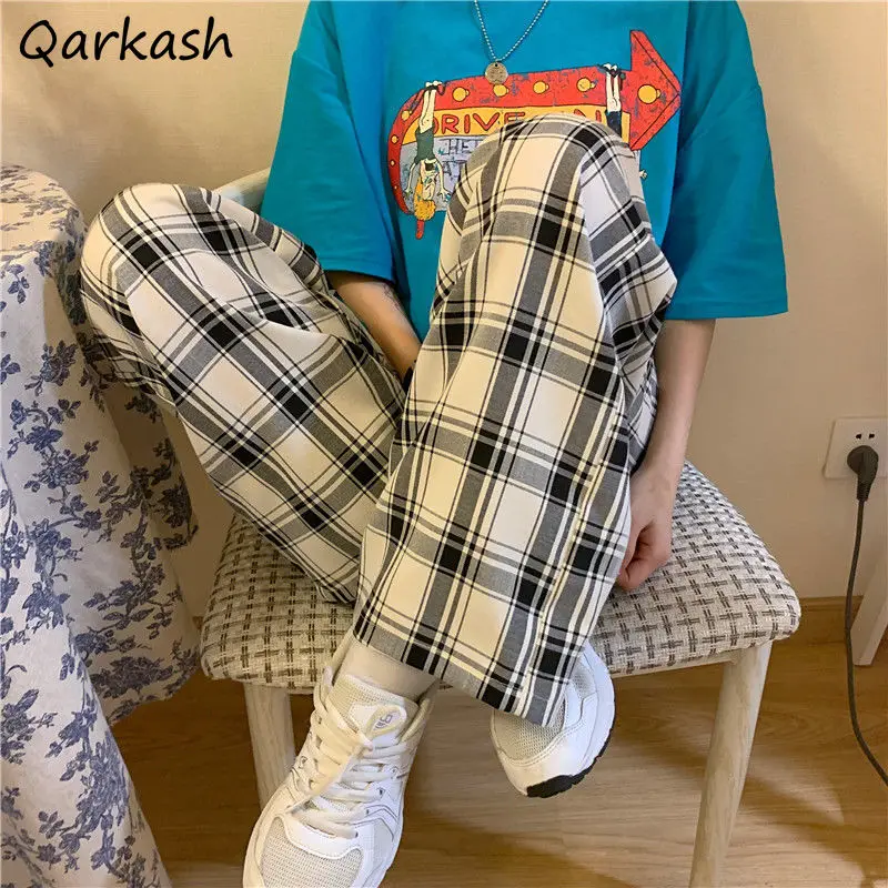 Plaid Pants Women Summer Full Length Harajuku College Loose High Waist Stylish Streetwear Popular Unisex Leisure Teens Trousers
Plaid Pants Women Summer Full Length Harajuku College Loose High Waist Stylish Streetwear Popular Unisex Leisure Teens Trousers