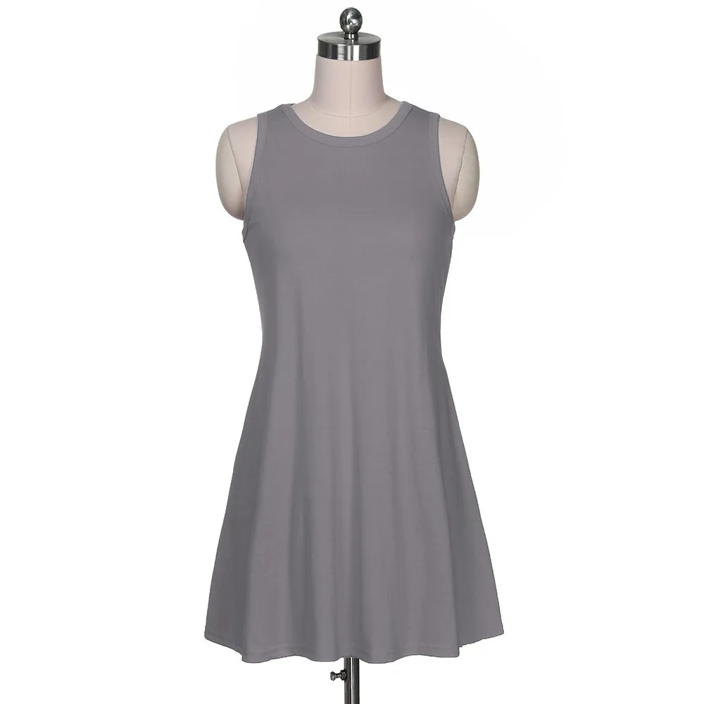 Women O Neck Casual Pockets Dress Fashion Ladies Sleeveless Above Knee Beach Party Dress Elegant Female Loose Mini Dress Vestido
Women O Neck Casual Pockets Dress Fashion Ladies Sleeveless Above Knee Beach Party Dress Elegant Female Loose Mini Dress Vestido