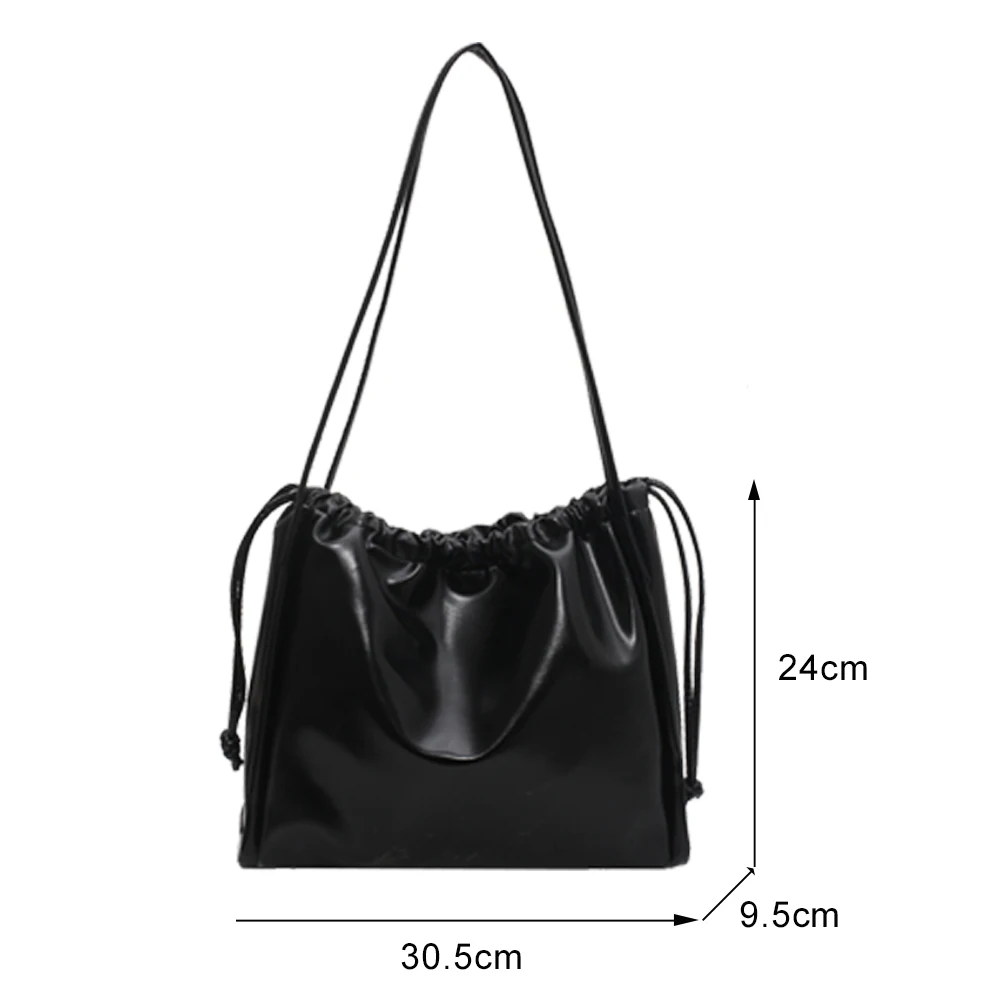 Women Fashion PU Leather Shoulder Bag Drawstring Solid Color Bucket Underarm Bag Drawstring Retro Bucket Handbags For Women 2021
Women Fashion PU Leather Shoulder Bag Drawstring Solid Color Bucket Underarm Bag Drawstring Retro Bucket Handbags For Women 2021