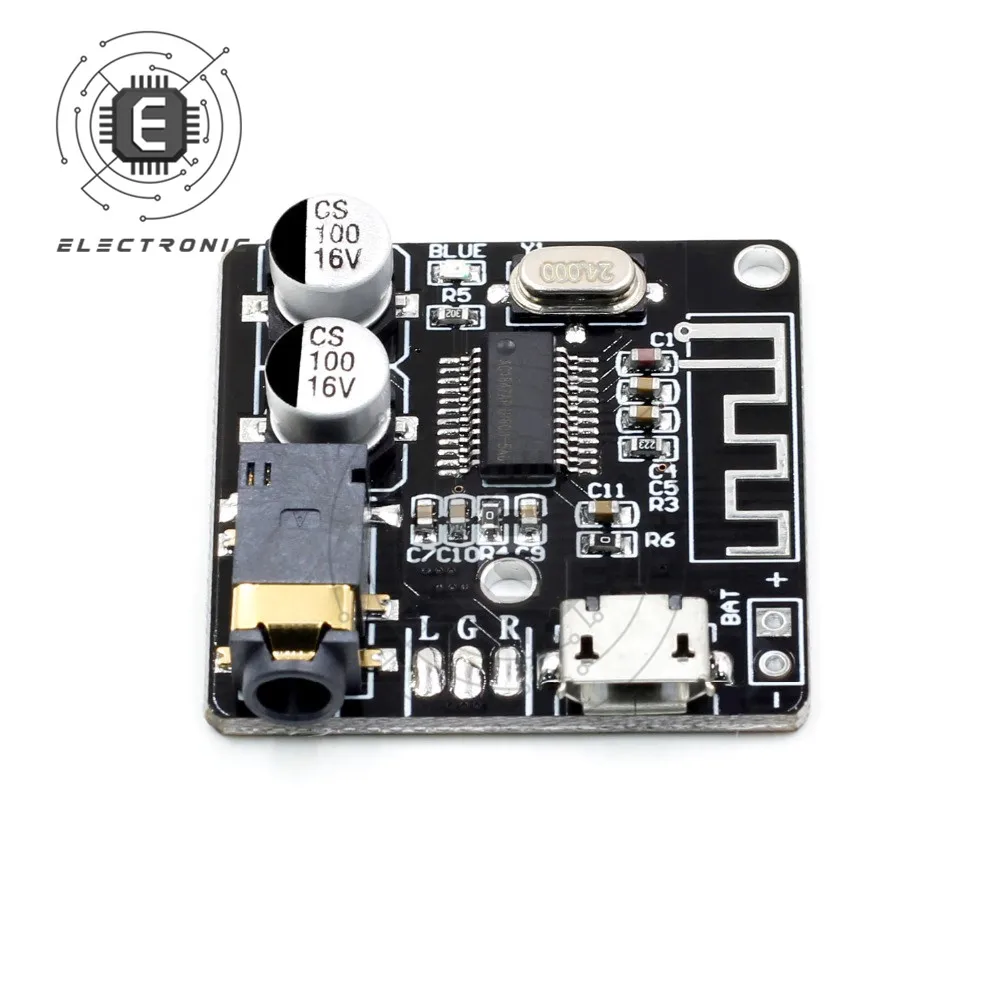 VHM-314 Mini Bluetooth 5.0 Audio Receiver Module MP3 Lossless Decoder Board 3.7-5V Wireless Stereo Music Stereo Output Amplifier
VHM-314 Mini Bluetooth 5.0 Audio Receiver Module MP3 Lossless Decoder Board 3.7-5V Wireless Stereo Music Stereo Output Amplifier