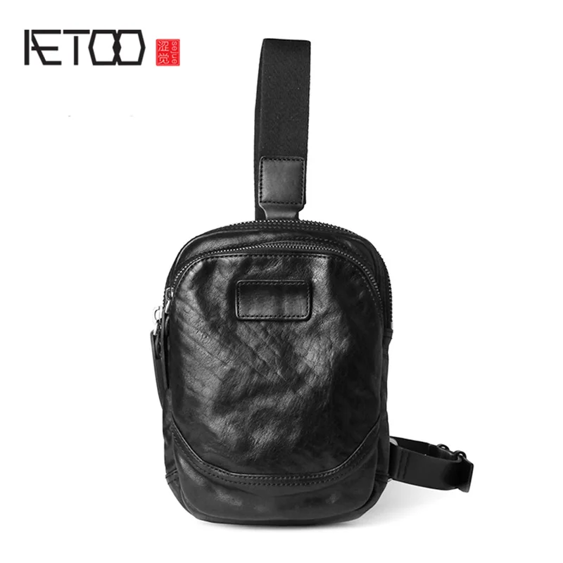 AETOO Small breast bag, men's leather mini bag, casual leather shoulder bag, men's breast bag
AETOO Small breast bag, men's leather mini bag, casual leather shoulder bag, men's breast bag