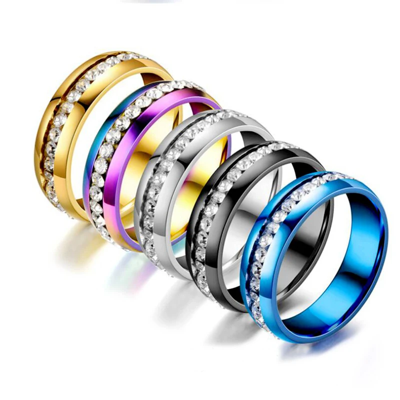 Bxzyrt 6mm Elegant Finger Rings Jewelry Bands Stainless Steel Rings Woman Wedding Full Clear Stone Crystal Rings For Women
Bxzyrt 6mm Elegant Finger Rings Jewelry Bands Stainless Steel Rings Woman Wedding Full Clear Stone Crystal Rings For Women
