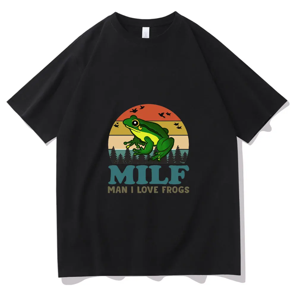 MILF Man I Love Frogs Funny Saying Frog Amphibian Lovers Vintage Funny Tshirt Men Women Fashion Casual Tee Tops Mens Streetwear
MILF Man I Love Frogs Funny Saying Frog Amphibian Lovers Vintage Funny Tshirt Men Women Fashion Casual Tee Tops Mens Streetwear