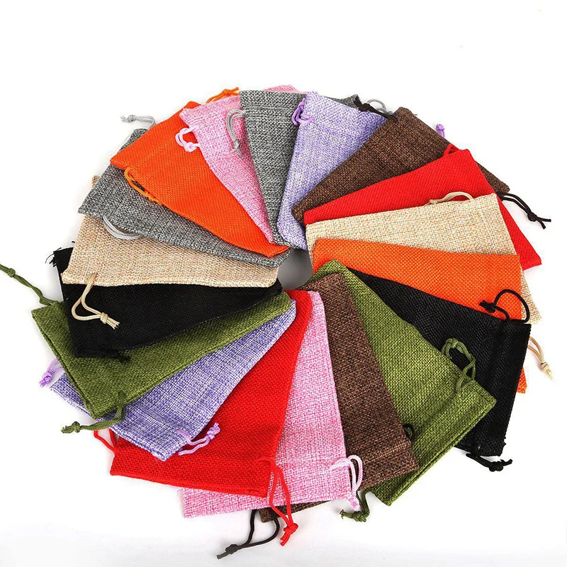 10pcs/Lot Natural Burlap Bag Drawstring Jute Jewelry Gift Bag Multi Size Jewelry Packaging Hoildays Wedding Candy Packing Bag
10pcs/Lot Natural Burlap Bag Drawstring Jute Jewelry Gift Bag Multi Size Jewelry Packaging Hoildays Wedding Candy Packing Bag