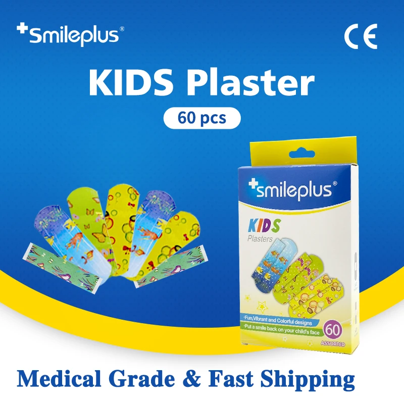Smileplus CE Kids Medical Plaster Cartoon Bandage Adhesive Wound Dressing Pain Relief Patches Fish Butterfly Balloon Patterns
Smileplus CE Kids Medical Plaster Cartoon Bandage Adhesive Wound Dressing Pain Relief Patches Fish Butterfly Balloon Patterns