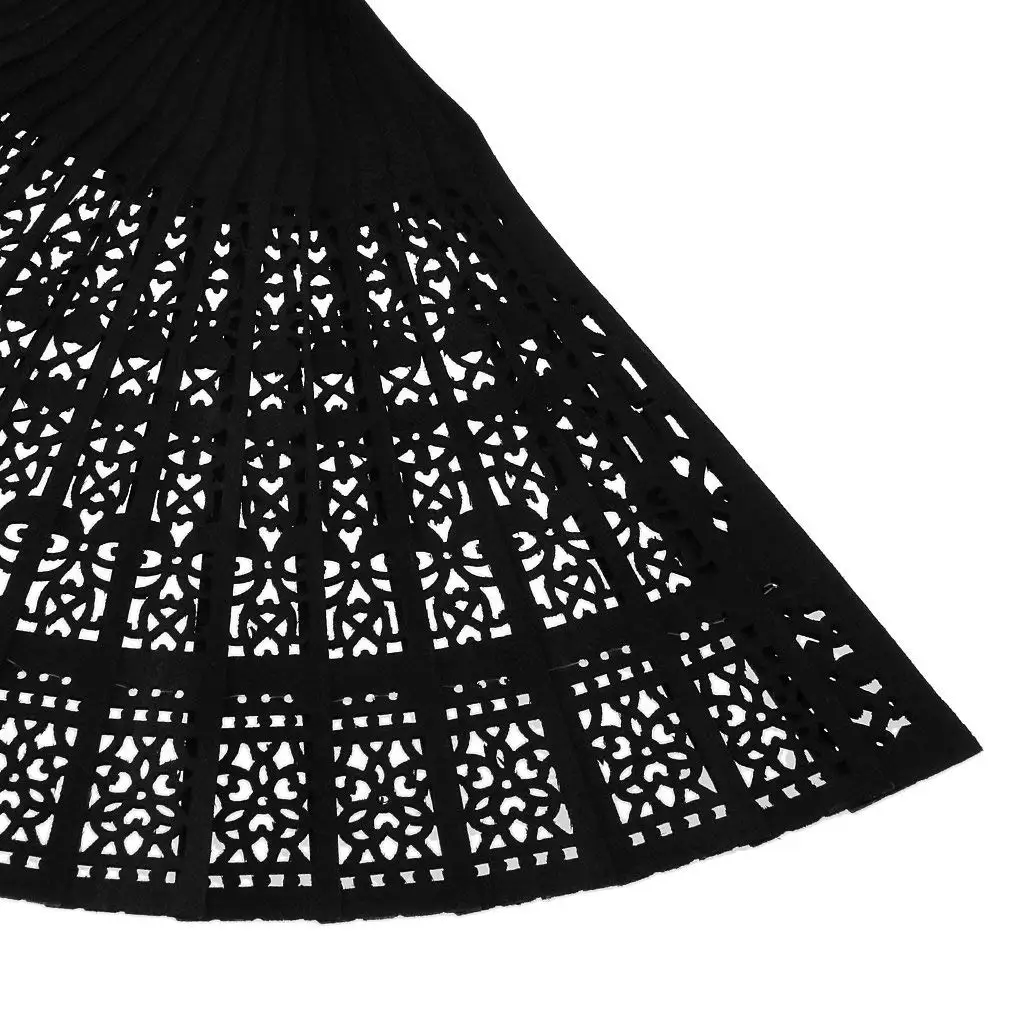 Vintage Flower Pattern Fan Hollow Wooden Hand Fan Gift Hand-Held Folding Fan For Women Wedding Dancing Party Decoration Black As 
Vintage Flower Pattern Fan Hollow Wooden Hand Fan Gift Hand-Held Folding Fan For Women Wedding Dancing Party Decoration Black As