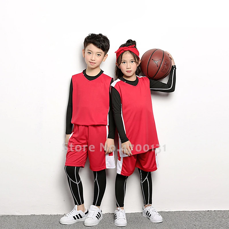 Баскетбольные майки для мальчиков и девочек футбольные костюмы детские леггинсы