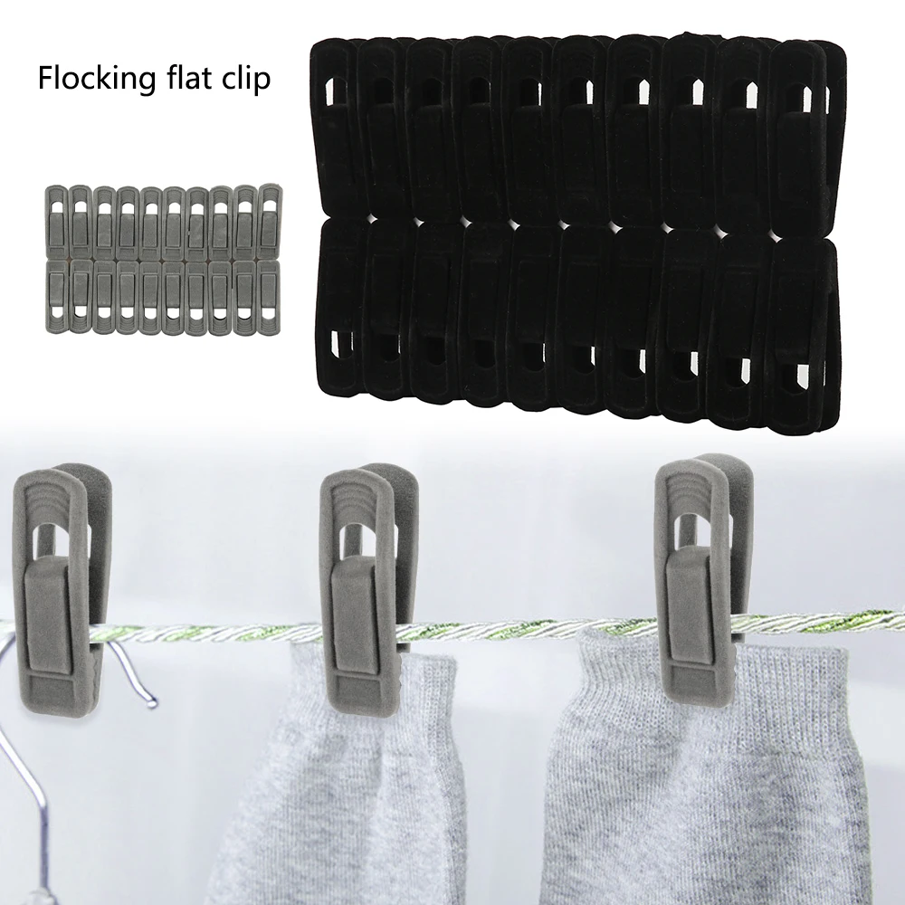 20pcs/set Artifical Velvet Flocked Non Slip Hanger Coat Clips Useful Clothes Clip Drying Racks Durable Eco-friendly Windproof
20pcs/set Artifical Velvet Flocked Non Slip Hanger Coat Clips Useful Clothes Clip Drying Racks Durable Eco-friendly Windproof