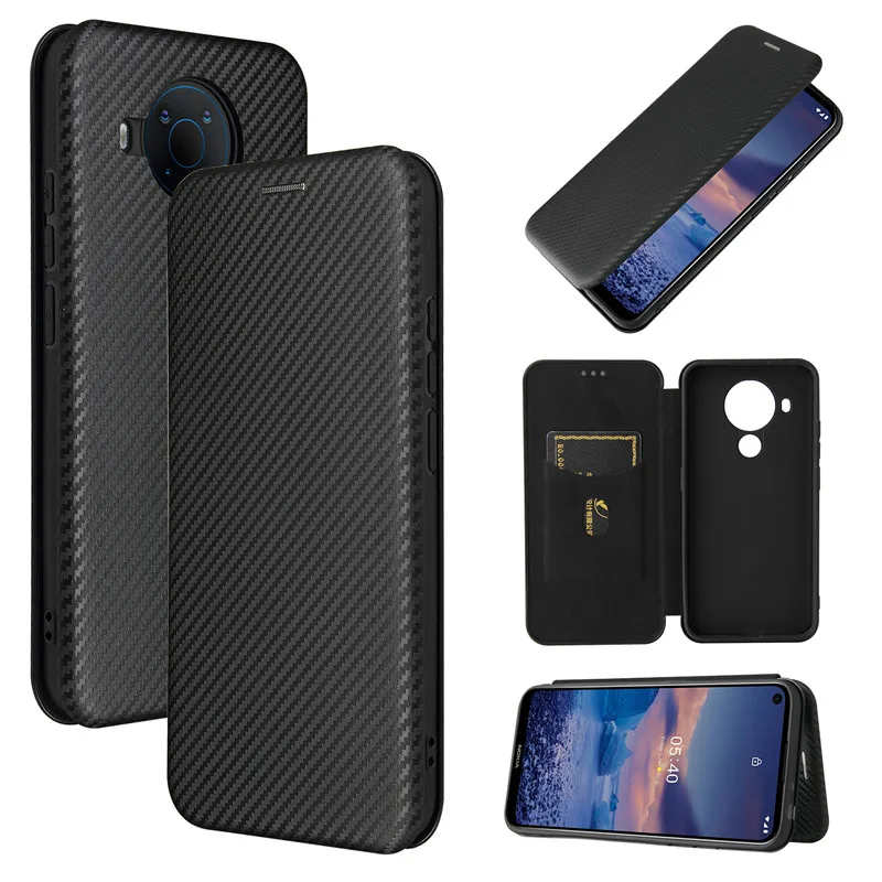 For Nokia 5.4 Case 6.39 inch Fashion Carbon Fiber PC Hard Card Holder Slim Leather Case For Nokia 5.4 TA-1340 Wallet Flip Cover
For Nokia 5.4 Case 6.39 inch Fashion Carbon Fiber PC Hard Card Holder Slim Leather Case For Nokia 5.4 TA-1340 Wallet Flip Cover