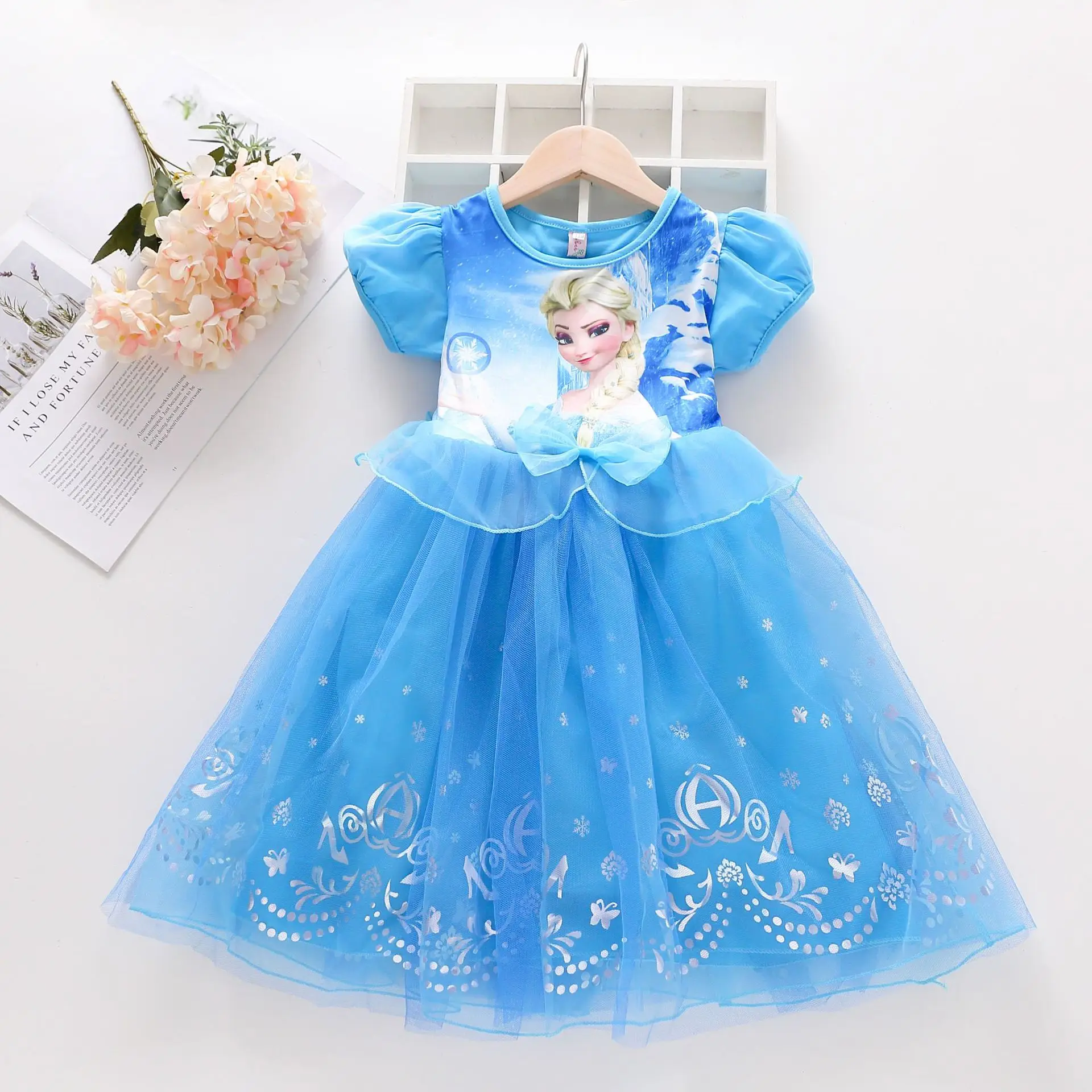 Summer Kids Dresses for Girls Frozen Elsa Short Sleeve Princess Dresses Vestidos Birthday Little Children Costume Girl Outfits
Summer Kids Dresses for Girls Frozen Elsa Short Sleeve Princess Dresses Vestidos Birthday Little Children Costume Girl Outfits