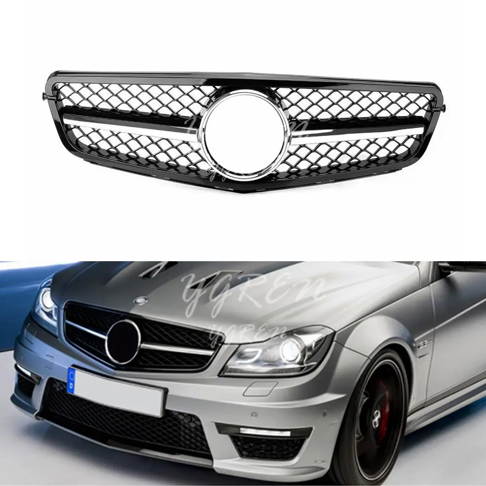 Глянцевая черная передняя решетка для Mercedes C-Class Benz W204 C300 C350 2008-2014
Глянцевая черная передняя решетка для Mercedes C-Class Benz W204 C300 C350 2008-2014