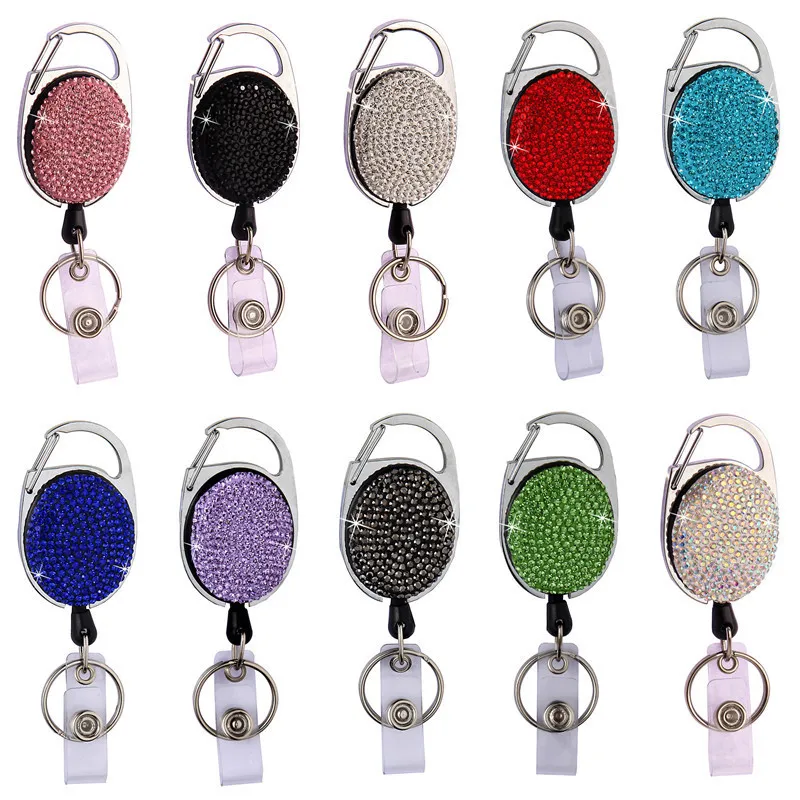 Full-Diamond Oval Keychain Retractable Pull Badge Reel ID Lanyard Name Tag Card Holder Reels Key Ring Chain
Full-Diamond Oval Keychain Retractable Pull Badge Reel ID Lanyard Name Tag Card Holder Reels Key Ring Chain