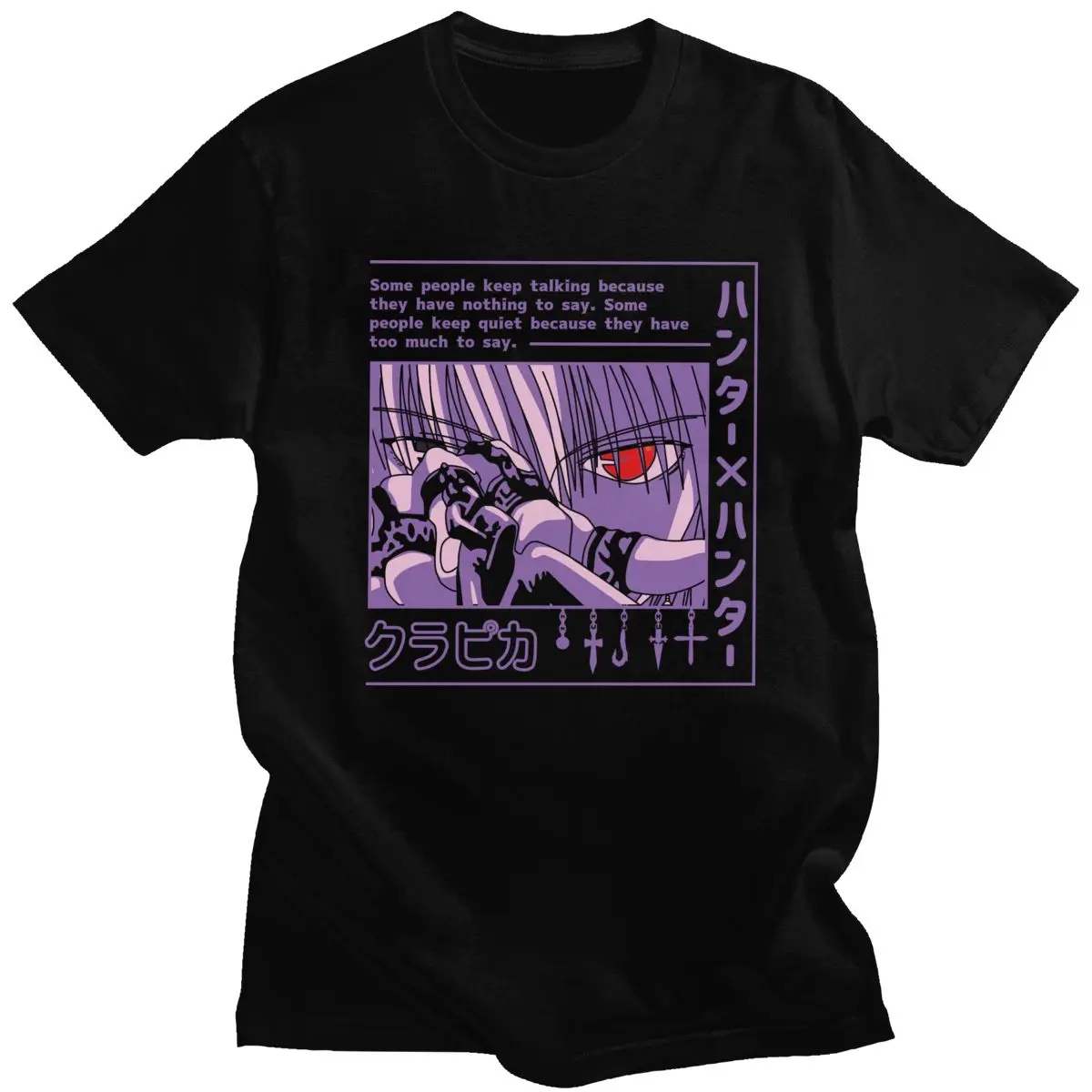 Hunter X Hunter Men'S T-Shirt Japanese Manga Kurapika Hxh Devil Eye Print T-Shirts Unisex Harajuku Anime Clothes 100% Cotton
Hunter X Hunter Men'S T-Shirt Japanese Manga Kurapika Hxh Devil Eye Print T-Shirts Unisex Harajuku Anime Clothes 100% Cotton
