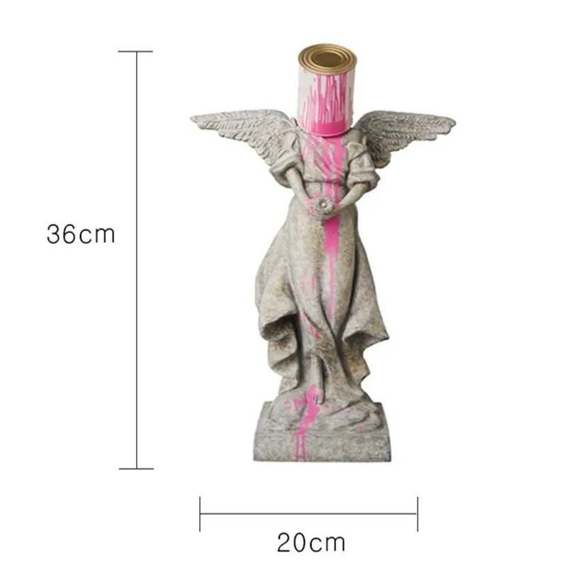 White Color Pour The Paint Iron Bucket Angel Original Fake Banksy Sculpture Top Street Art Resin Figurine Home Decoration
White Color Pour The Paint Iron Bucket Angel Original Fake Banksy Sculpture Top Street Art Resin Figurine Home Decoration