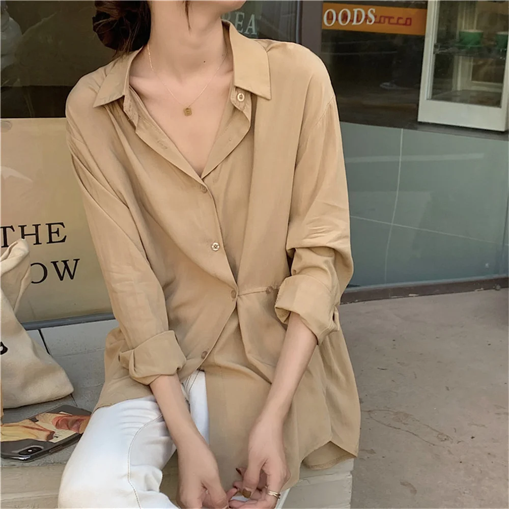 Harajuku Loose-Fitting Solid Close Waist Shirts Femme Autumn Lady All Match Basewear Hot Sale Slim High Quality OL Tops
Harajuku Loose-Fitting Solid Close Waist Shirts Femme Autumn Lady All Match Basewear Hot Sale Slim High Quality OL Tops