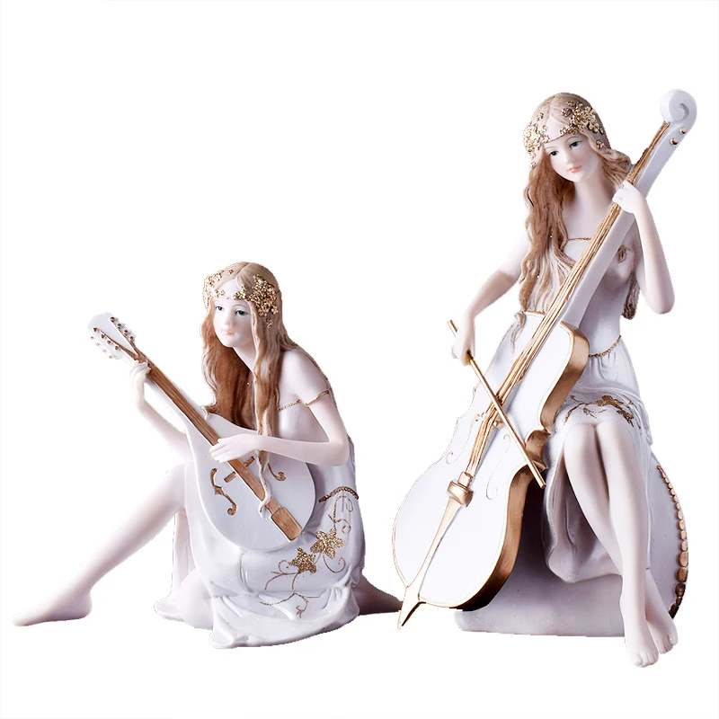 Portrait Statue Ornaments Creative Performer Western Beauty Play The Violin Statue Resin Figurine Desk Decor Home Decoration 
Portrait Statue Ornaments Creative Performer Western Beauty Play The Violin Statue Resin Figurine Desk Decor Home Decoration