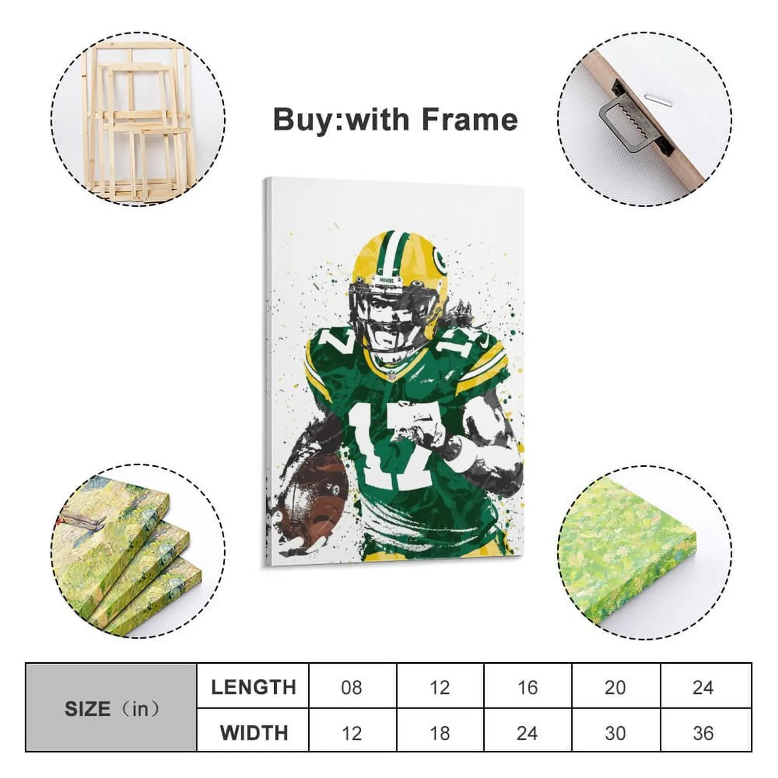 Decor 17 Davante Adams Print Painting Canvas Hang A Picture for Living Room Wall Room Posters With Frame Modern Home
Decor 17 Davante Adams Print Painting Canvas Hang A Picture for Living Room Wall Room Posters With Frame Modern Home