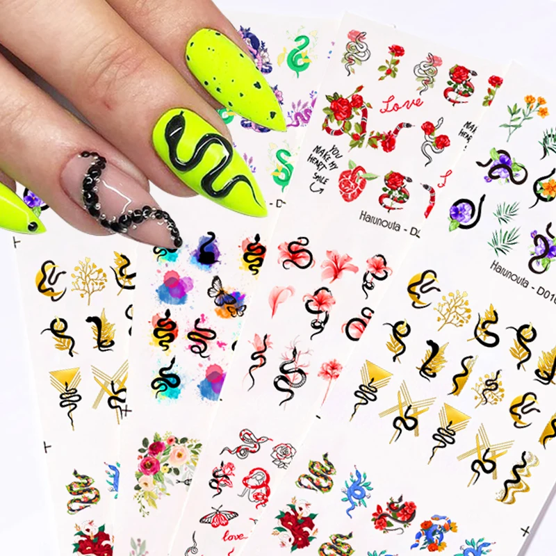 Harunouta Color Wave Line Flower Water Nail Stickers Snake Image Sketch Abstract Sexy Girl Nail Art Decor Sliders Manicures For
Harunouta Color Wave Line Flower Water Nail Stickers Snake Image Sketch Abstract Sexy Girl Nail Art Decor Sliders Manicures For