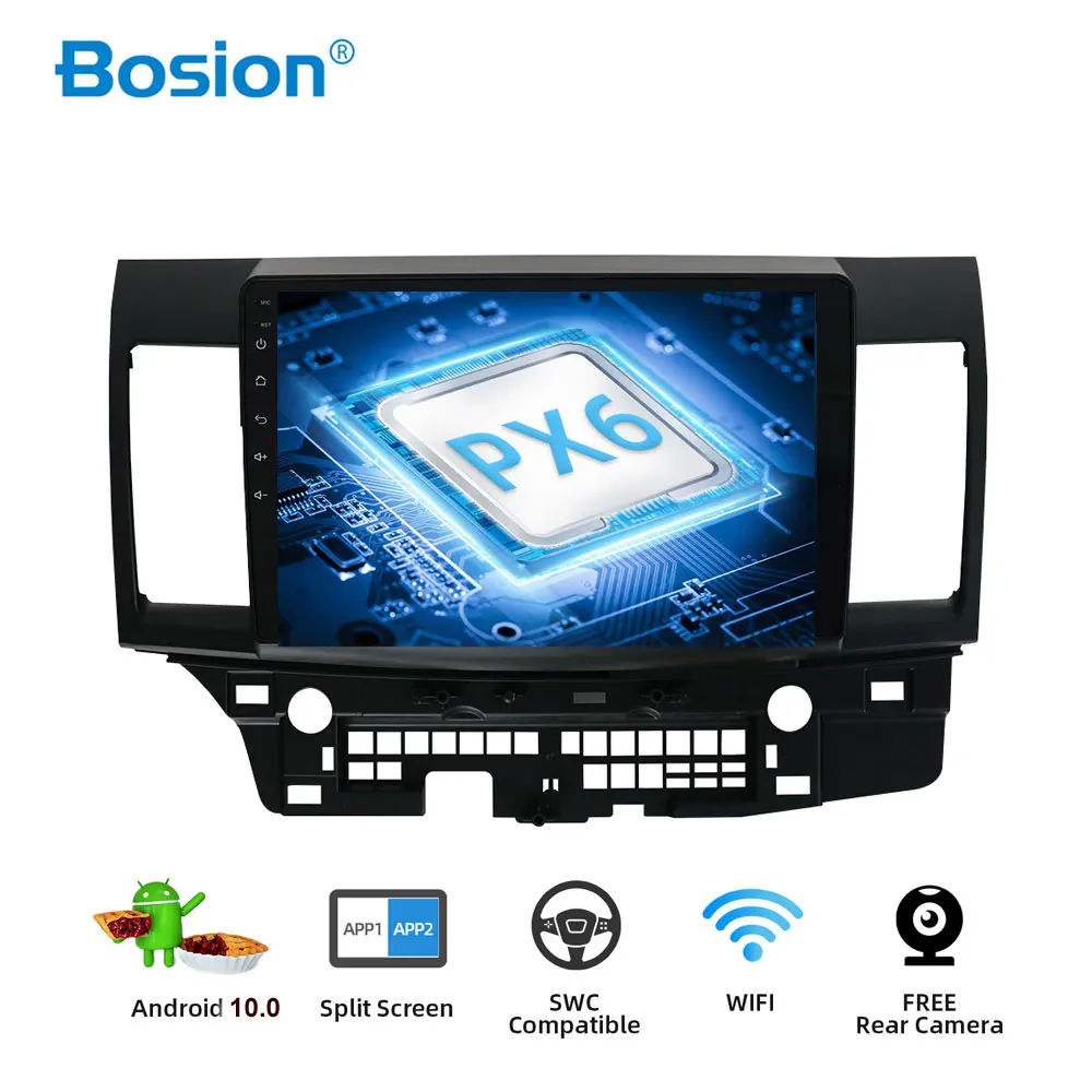 Bosion Android 10 автомобильный DVD Автомобильный Радио GPS для Mitsubishi Lancer EX EVO 2008 2016