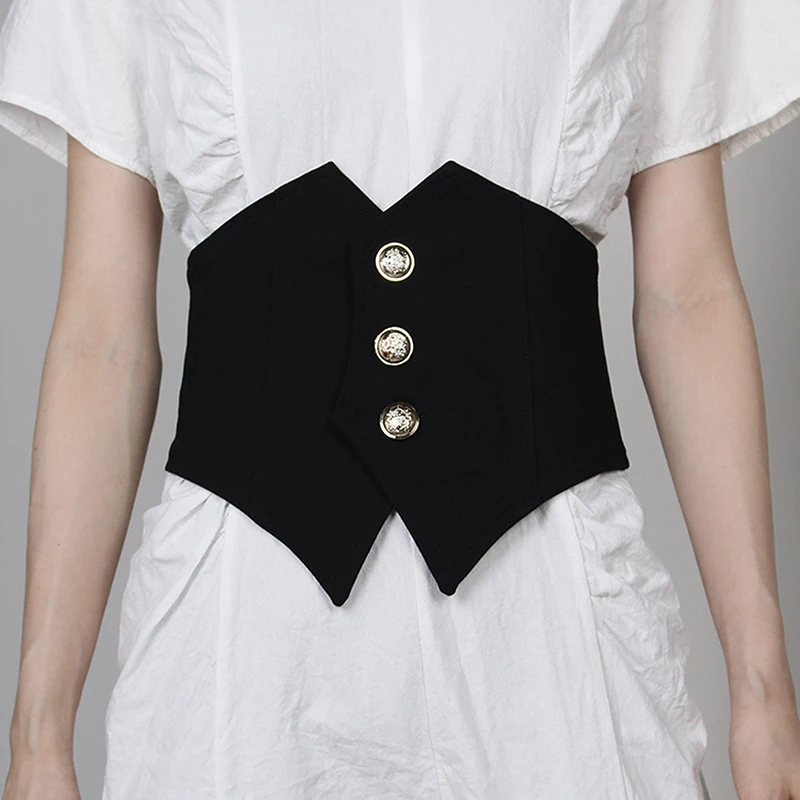 2022 New Spring Summer Black Loose Button Irregular Split Personality Wide Belt Women Fashion Tide All-match
2022 New Spring Summer Black Loose Button Irregular Split Personality Wide Belt Women Fashion Tide All-match